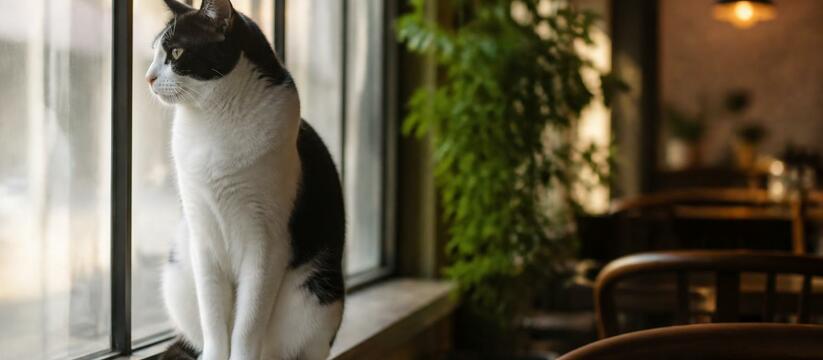 Кот Лунтик переехал в котокафе «Ёшкин кот» из муниципального приюта Кот Лунтик переехал из муниципального приюта в ...
