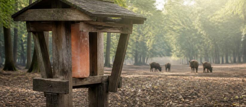 Лоси, косули и кабаны выстроились в очередь к солонцу в лесах Зауралья Управление охотничьего хозяйства Зауралья показ...