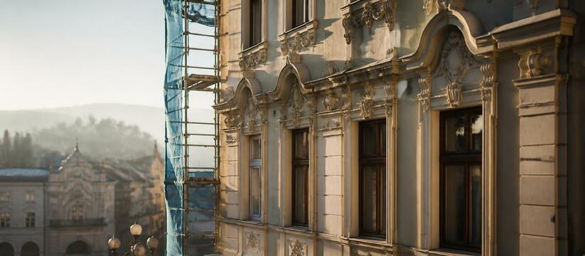 Капитальный ремонт фасада здания администрации ...